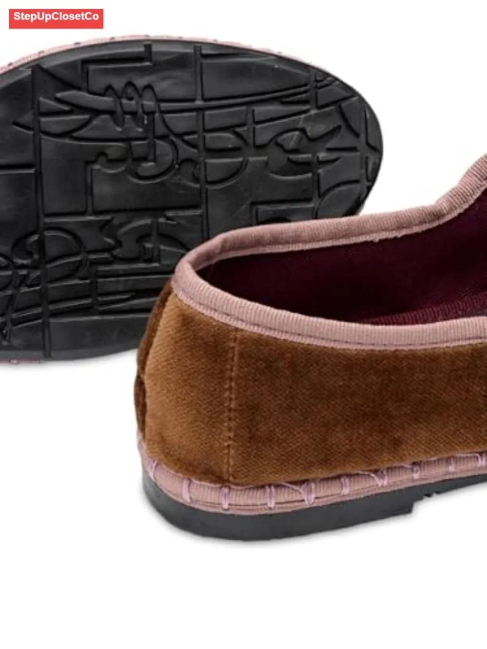 Women's Velvet Mary Jane Flats with Buckle Strap